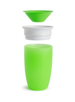 مونشكين كوب الشرب Miracle 360 Degree Sippy بسعة 10 أونصة/296 مل باللون الأخضر  - Image 3