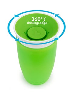 مونشكين كوب الشرب Miracle 360 Degree Sippy بسعة 10 أونصة/296 مل باللون الأخضر  - Image 4