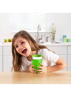 مونشكين كوب الشرب Miracle 360 Degree Sippy بسعة 10 أونصة/296 مل باللون الأخضر  - Image 5