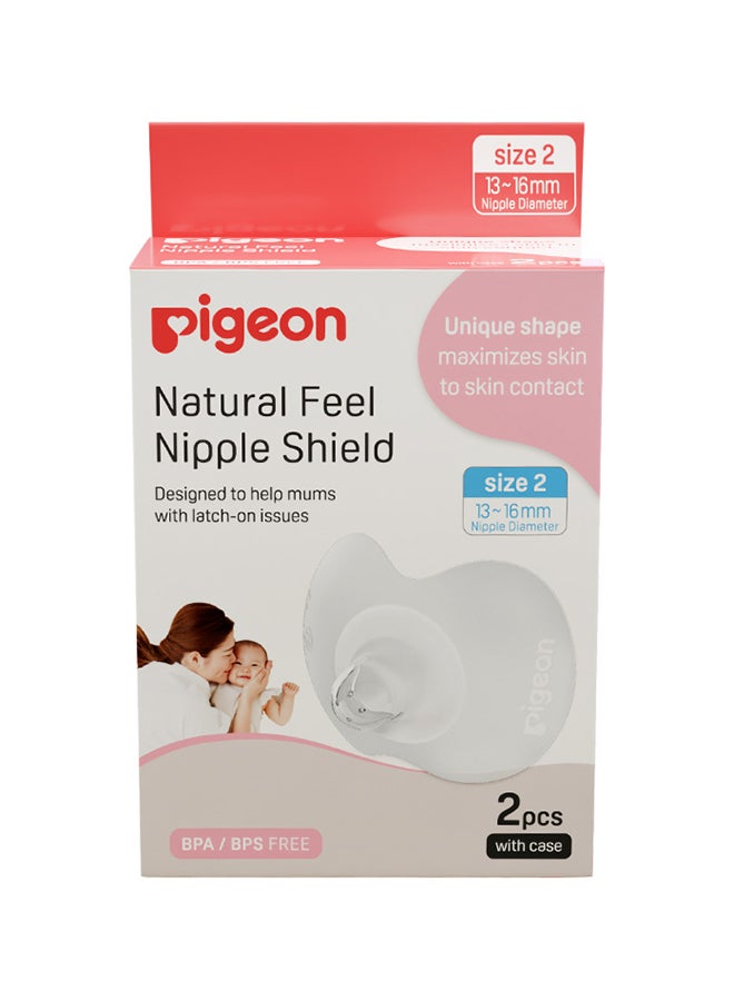 pigeon - Natural-Fit Silicone Nipple Shield, Pack Of 2 - Image 1