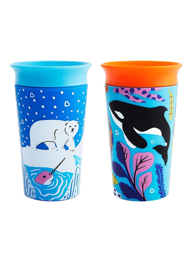 Miracle 360 Wildlove Sippy Cup 9 Oz / 266 Ml 2 Pack Polar Bear/orca - v1683628319/N53404520A_1