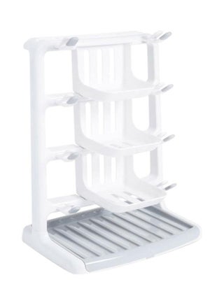 Tidy Dry Space Saving Baby Bottle Drying Rack, White - v1683628338/N53404518A_1