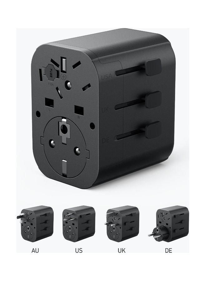 Anker Power Extend Travel Adapter UCB-C 30W Black  - Image 2