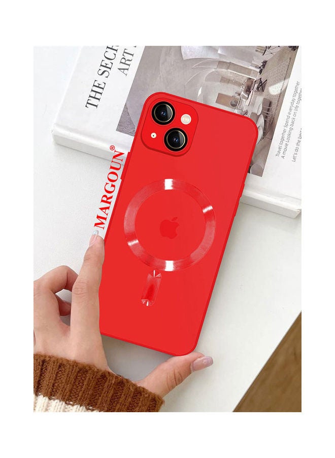 MARGOUN iPhone 14 Cover With Magsafe Built In High Grade TPU Material Red - Image 2