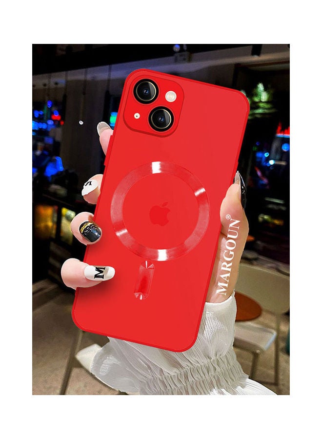MARGOUN iPhone 14 Cover With Magsafe Built In High Grade TPU Material Red - Image 3