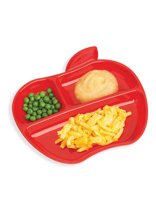 Munchkin Pack Of 3 Lil' Apple Divided Toddler Plates  - Image 3