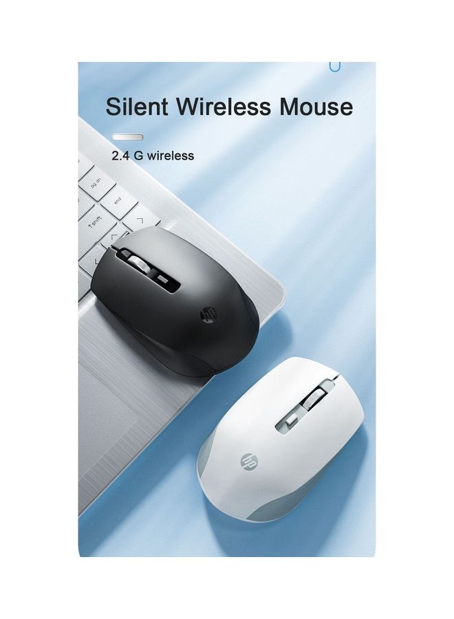 HP S1000 Plus Silent Optical 2.4Ghz Wireless Mouse 1600DPI Mute Mouse Laptop PC Office WHITE  - Image 2