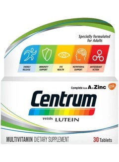 A To Zinc Supplements With Lutein, Vitamin B, C, D, Minerals, Nutrients And Trace Elements, 30 Tablets