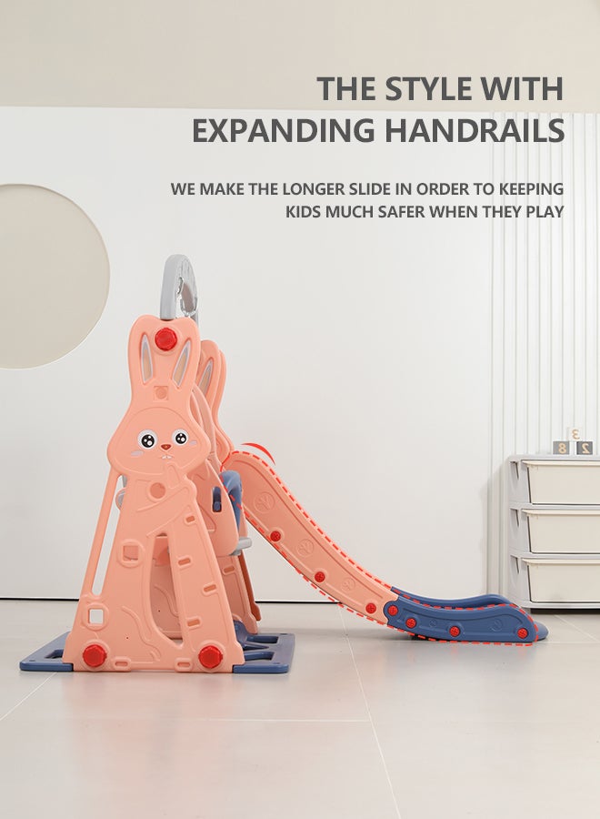 XIANGYU - 3-In-1 Non-Toxic Swing Slide Playset For Kids, Rabbit 140x110x143cm - Image 1