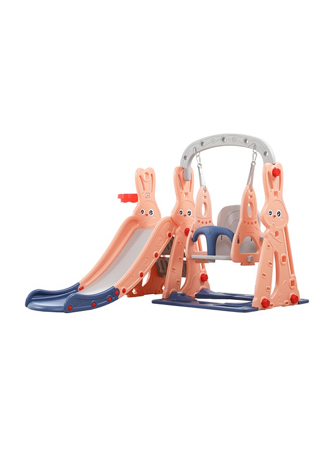 XIANGYU 3-In-1 Combination Slide And Swing Toys Indoor Kids Plastic Play Set 143X140X110cm  - Image 1