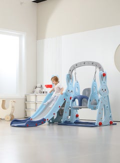 XIANGYU 3-In-1 Rabbit Theme Swing And Slide Set For Indoor 143x140x110cm  - Image 5