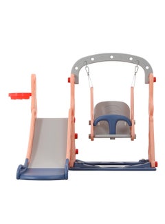 XIANGYU 3-In-1 Anti Skid Swing Slide Basketball Hoop, Rabbit 143X140X110cm  - Image 1