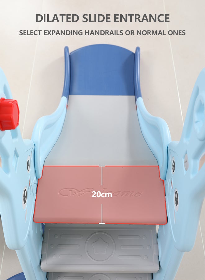 Swing Slide Set For Baby, Rabbit - Sky Blue 143x140x110cm