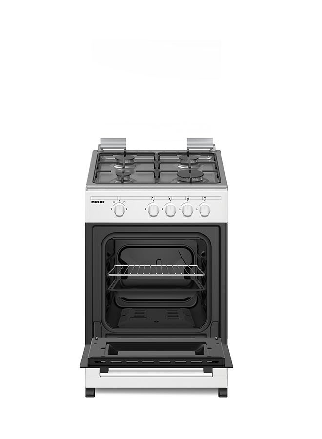 نيكاي - موقد غاز بأربع شعلات، مقاس 50x50 سم، مع ضمان لسنة واحدة U2110N5 / U2110N10 أبيض - Image 1