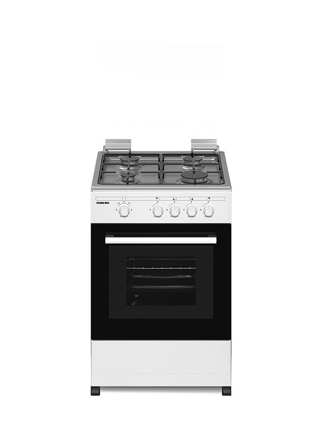 نيكاي - موقد غاز بأربع شعلات، مقاس 50x50 سم، مع ضمان لسنة واحدة U2110N5 / U2110N10 أبيض - Image 1