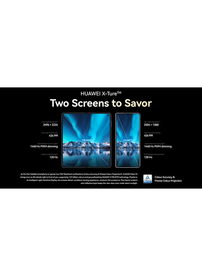HUAWEI - Mate X3 Dual SIM Black 12GB RAM 512GB 4G - Middle East Version - Image 1