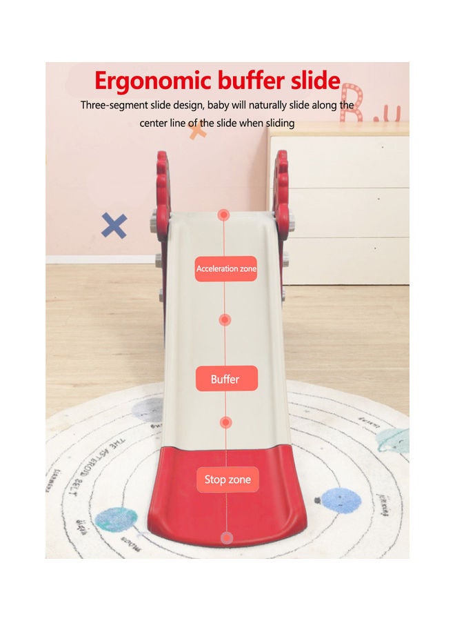 Kidle - 2 In 1 Childrens Slide With Basketball Hoop Indoor Home Multi-Function Combination Folding Toys - Image 1