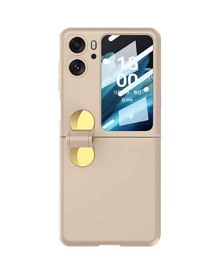 مارجون حافظة بلاستيكية رقيقة جداً غير لامعة مع حزام لهاتف أوبو فايند N2 فليب 5G - Image 1