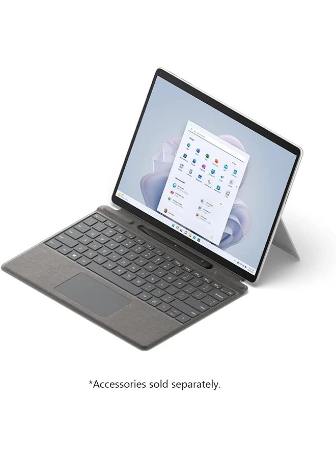 Microsoft - Surface Pro 9 QIY-00007 Convertible 2-In-1 Laptop With 13 Inch Display, Core i7 1255u Processor/16GB RAM/512GB SSD/Intel Iris XE Graphics/Windows 11 Pro English/Arabic Platinum - Image 1