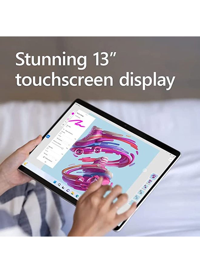 Microsoft - Surface Pro 9 QIY-00007 Convertible 2-In-1 Laptop With 13 Inch Display, Core i7 1255u Processor/16GB RAM/512GB SSD/Intel Iris XE Graphics/Windows 11 Pro English/Arabic Platinum - Image 1