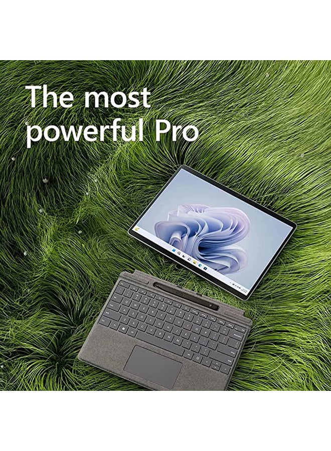 Microsoft - Surface Pro 9 QIY-00007 Convertible 2-In-1 Laptop With 13 Inch Display, Core i7 1255u Processor/16GB RAM/512GB SSD/Intel Iris XE Graphics/Windows 11 Pro English/Arabic Platinum - Image 1