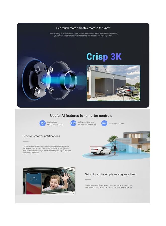 H3 Wi-Fi Smart Home Camera 3K 5MP