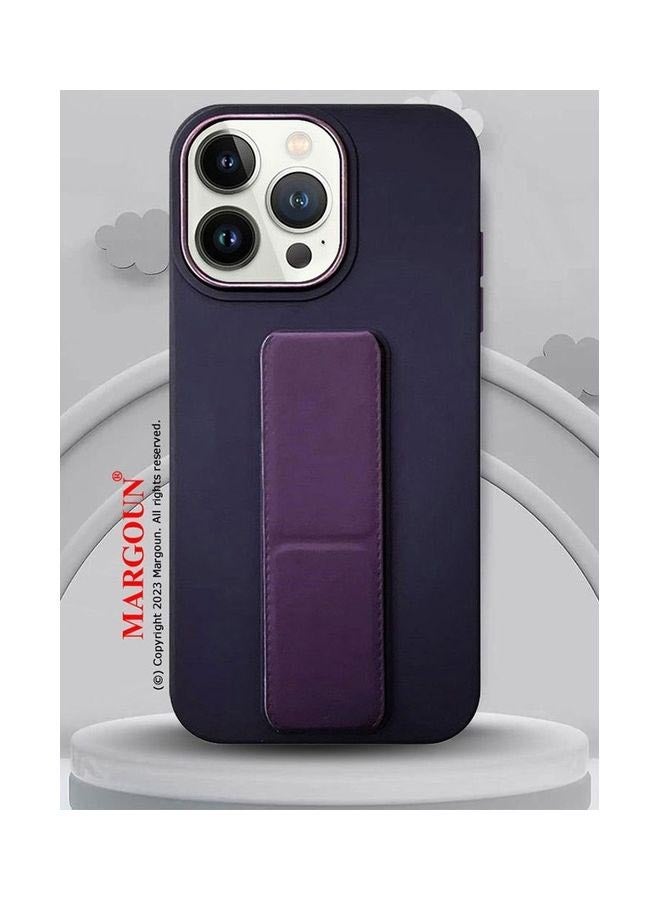 MARGOUN iPhone 14 Pro Max Case With Wrist Strap Finger Grip Kickstand Purple - Image 4