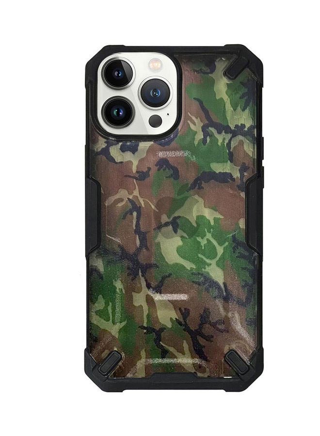 مارجون Apple iPhone 13 Pro Shockproof Camouflage Military Grade Drop Tested Phone Case Dark Grey/Black - Image 1