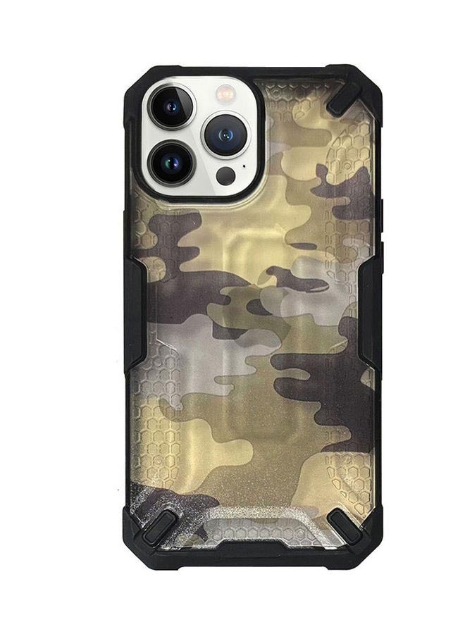 مارجون حافظة هاتف آبل آيفون 13 برو مضادة للصدمات بتصميم تمويه عسكري مختبر ضد السقوط - Image 1