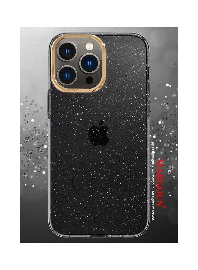 MARGOUN iPhone 13 Pro Max Case Glitter Translucent Ultra Slim Cover Anti-Slip Black - Image 2
