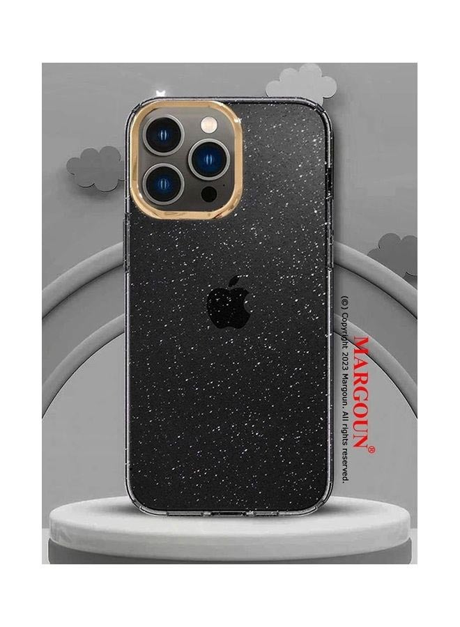 MARGOUN iPhone 13 Pro Max Case Glitter Translucent Ultra Slim Cover Anti-Slip Black - Image 3