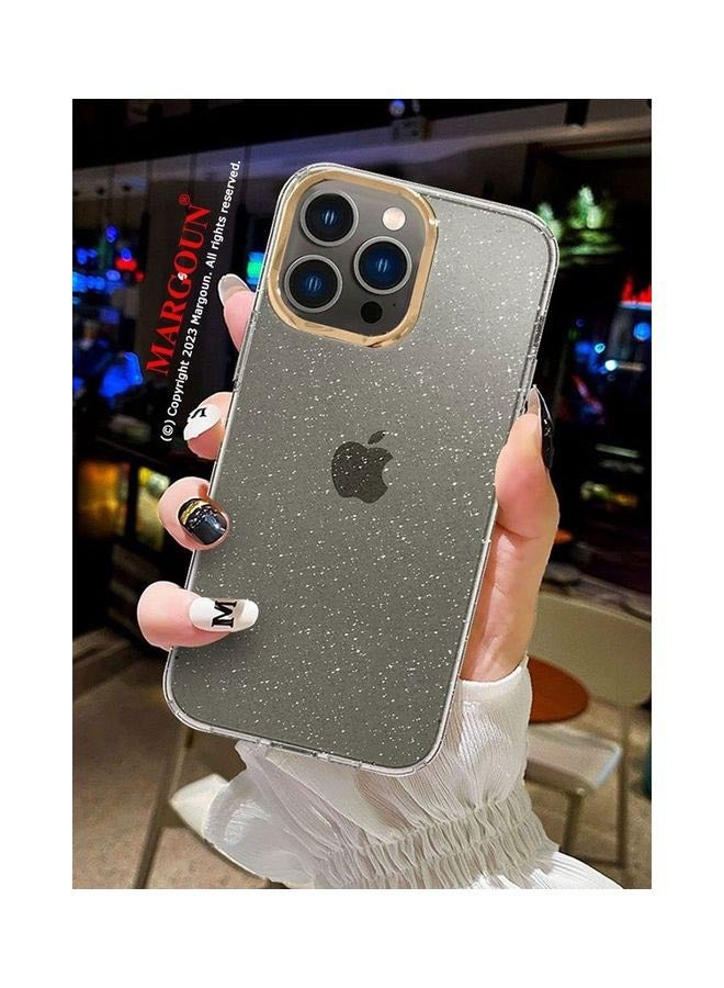 MARGOUN iPhone 13 Pro Max Case Glitter Translucent Ultra Slim Cover Anti-Slip Clear  - Image 5
