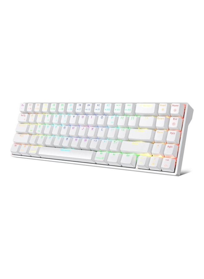 رويال كلودج RK71 Tri - لوحة مفاتيح الألعاب الميكانيكية اللاسلكية RGB RGB القابلة للتبديل السريع باللون البني  - Image 1