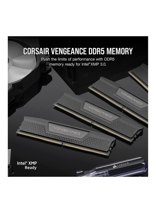 كورسير كورسير ذاكرة DDR5 64GB (2x32GB) DDR5 5200 (PC5-41600) C40 1.25 فولت انتل اكس ام بي من فينجيانس (CMK64GX5M2B5200C40) - اسود أبيض  - Image 2