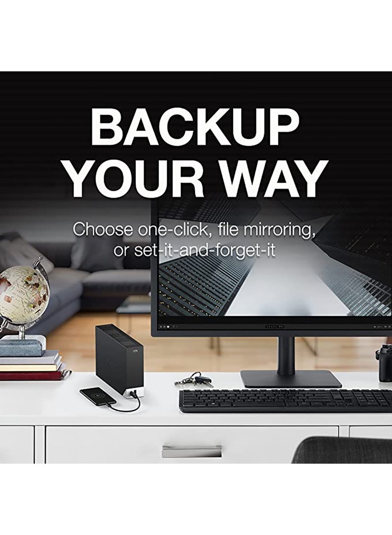 سيجيت - One Touch Hub, External Hard Drive Desktop HDD – USB-C and USB 3.0 port, for Computer Desktop Workstation PC Laptop Mac, 4 Months Adobe Creative Cloud Photography plan (STLC18000400) 18 TB - Image 1