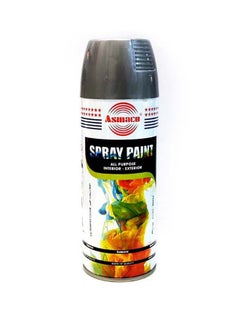 Asmaco Spray Paint For Interior And Exterior Silver 400ml  - Image 2