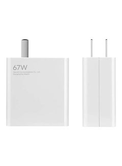 Xiaomi 67W Fast Charger And 6A With USB Type-C Charging Cable White  - Image 1