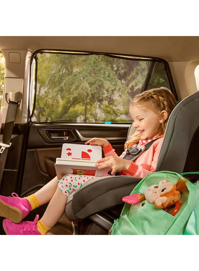Munchkin - Magnetic Stretch To Fit Sun Shade 5 Magnets Attach To Metal Car Window Frame Maximum UVA/UVB Protection - Image 1