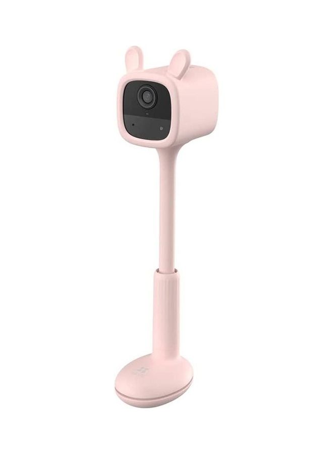 EZVIZ - Wireless Battery Powered Baby CAM, Crying Detection, Activity Detection, Out-of-Crib Alert, 1080P, IR Night Vision, Wire-Free Setup, Two-Way Talk, SD Card, Pink Color, Girls, BM1 - Image 1