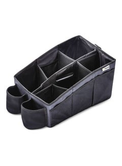hauck Organize Me Car Seat Organizer Back Seat With Belt Attachment And Carry Handle, Cup Holders And Foldable Pockets, Greybox Without Content  - Image 1