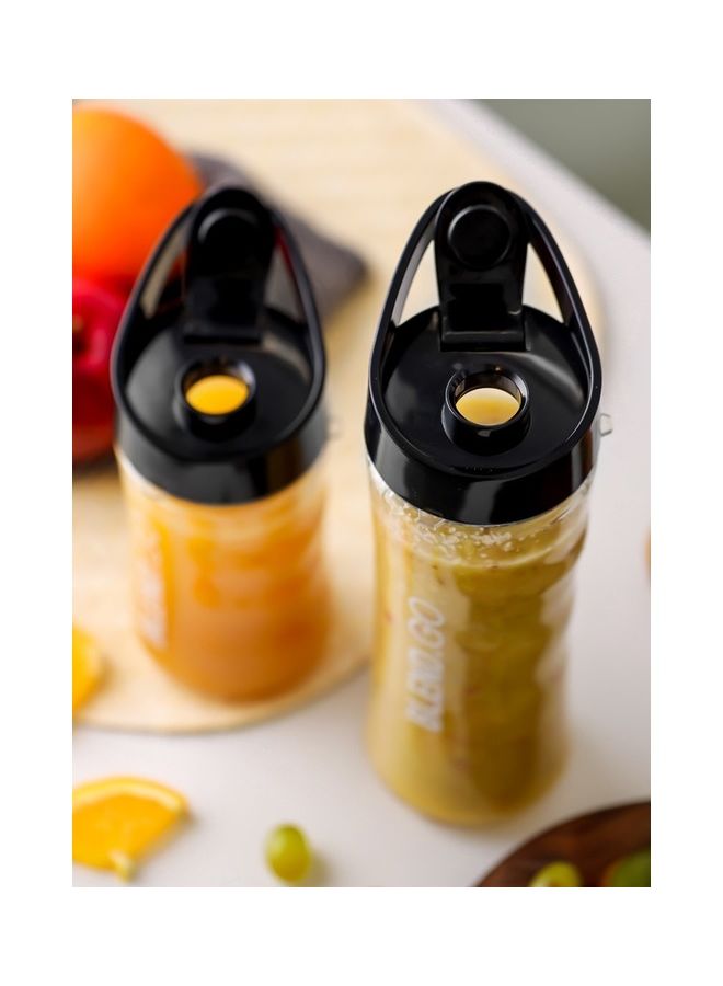 GEEPAS - Personal Blender With Plastic Sport Bottles 570 ml 500 W GSB44075N Black - Image 1