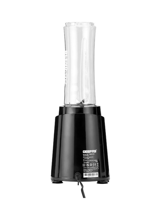 GEEPAS - Personal Blender With Plastic Sport Bottles 570 ml 500 W GSB44075N Black - Image 1