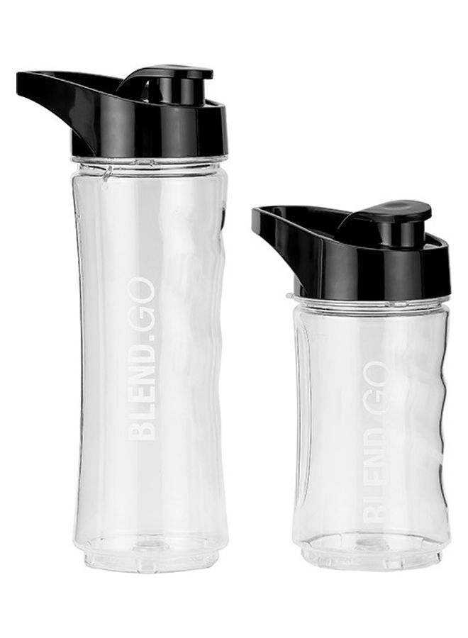 GEEPAS - Personal Blender With Plastic Sport Bottles 570 ml 500 W GSB44075N Black - Image 1