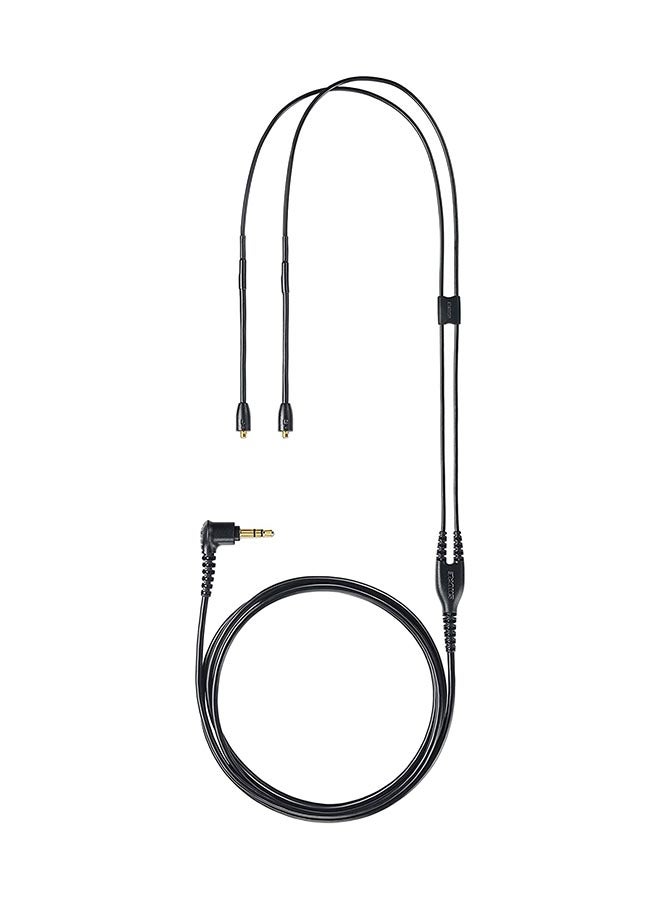 Shure Earphone Replacement Cable For SE Sound Isolating Earphones With MMCX Connection Detachable SE215 SE315 SE425 SE535 SE846 64 Inches Long EAC64BK Black 
