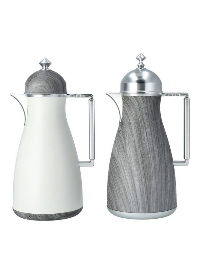 Dallaty 2-Piece Plastic Vf Koufa Flask White/Grey 1Liters - Image 1