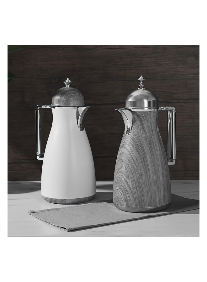 Dallaty 2-Piece Plastic Vf Koufa Flask White/Grey 1Liters - Image 2