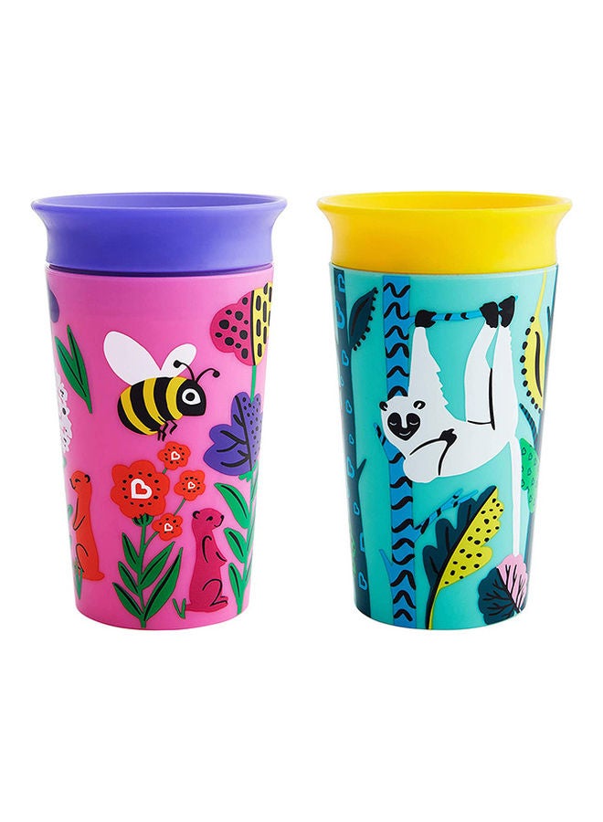 Miracle 360 Wildlove Sippy Cup 9 Oz / 266 Ml 2 Pack Bee/lemur - v1683808340/N53405135A_1