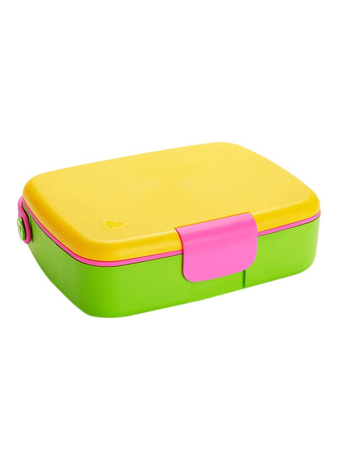 Munchkin Bento Toddler Lunch Box, Yellow/Pink/Green  - Image 1