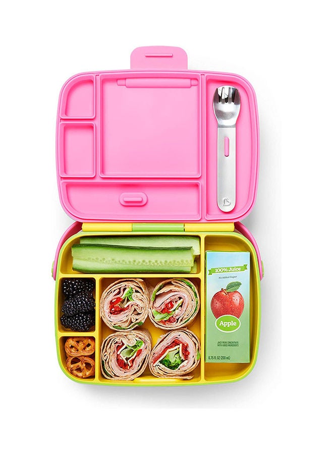 Munchkin Bento Toddler Lunch Box, Yellow/Pink/Green  - Image 2