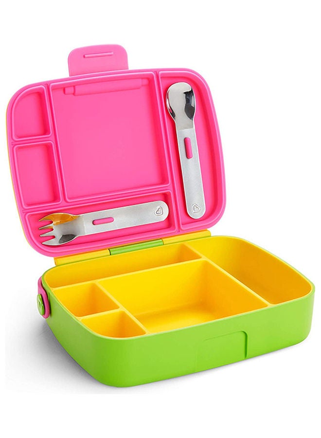 Munchkin Bento Toddler Lunch Box, Yellow/Pink/Green  - Image 3